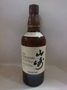 B-0754　未開封品◇ウイスキー　サントリー　SUNTORY　シングルモルト　山崎　ノンエイジ　NA　700ml　箱なし　