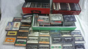 古い中古品カセットテープ！録音済.昭和の演歌,歌謡曲等.約125本、まとめてジャンク扱いで