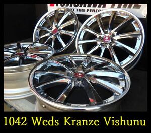 【1042】OT00103194◆Weds Kranze Vishunu◆20x8.5J 5穴 PCD114.3 +51◆4本 フーガ アルファード など