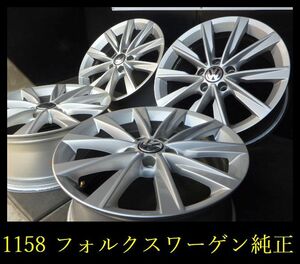 【1158】T3105104◆フォルクスワーゲン純正◆17x7J 5穴 PCD112 +43◆4本◆フォルクスワーゲン など