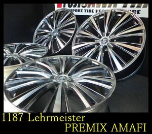 【1187】T2205214◆Lehrmeister PREMIX AMAFI◆20x8.5J 5穴 PCD114.3 +35◆4本 フーガ アルファードなど