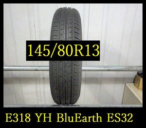 【E318】R6005244 送料無料・代引き可 店頭受取可 2023年製造 約8部山 ◆YOKOHAMA BluEarth ES32◆145/80R13◆1本