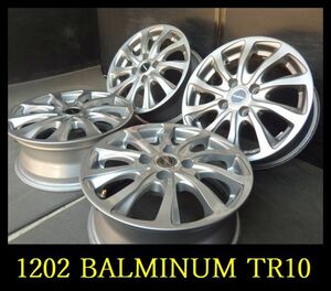 【1202】T6005254◆BALMINUM TR10◆14x5.5J 4穴 PCD100 +39◆4本◆ アクア　ノート　フィット など