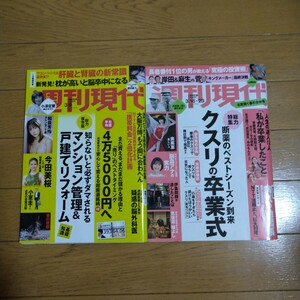 週刊現代 2024年3.9&3.16号 2冊セット 和泉芳怜 澄田綾乃 奥菜恵 山岡雅弥 