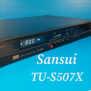 SANSUI 山水電気　ステレオチューナー TU-S507X 通電確認済み (インシュレーター無し)