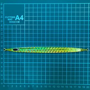 ネイチャーボーイズ　鉄ジグ　スイムライダー120g 実測114.9g グリーンゴールド　ウロコホロ　リペイント 熱転写ホログラム