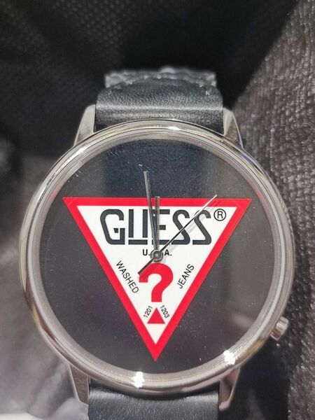 GUESS ゲス 腕時計 オリジナルズ ブラックレザー V1001M2