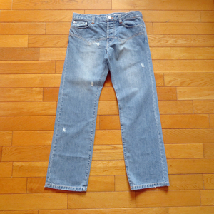  Sunao Kuwahara SUNAO KUWAHARA Denim jeans cut . return * S (W78cm) * strut lady's print processing sinchi back men's .