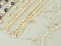 真珠 ネックレス ブレス 大量セット まとめて おまけのイヤリング付き シルバー 多数 04 SILVER 925 K18 750 パール アコヤ 淡水_画像5