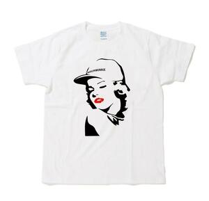【大きなサイズ 対応】Marilyn Monroe マリリンモンロー キャップ シルエットTシャツ 新品　送料込　 3XL 4XL 5XL 対応　オーバーサイズ