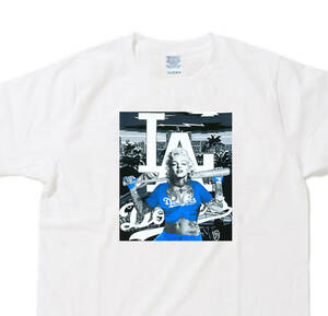 【大きなサイズ 対応】LA マリリンモンロー バット ローライダー タトゥー Tシャツ 新品　送料込　 3XL 4XL 5XL 対応　オーバーサイズ