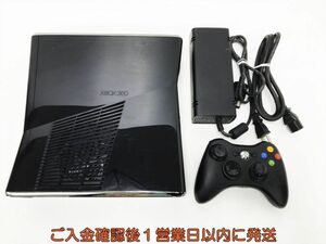 [1 jpy ]XBOX 360 S CONSOLE body set black Microsoft Model 1439 not yet inspection goods Junk F08-1054tm/G4