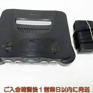 【1円】任天堂 ニンテンドウ64 ニンテンドー64 N64 NUS-001 ゲーム機本体 ブラック 未検品ジャンク F08-1061tm/G4の画像1