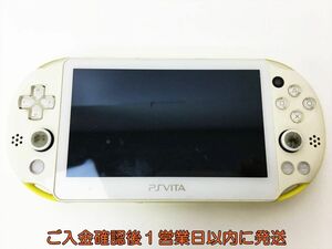 [1 jpy ]PSVITA body yellow / white PCH-2000 SONY Playstation Vita not yet inspection goods Junk J03-113rm/F3