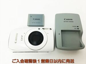 Canon IXY 30S コンパクトデジタルカメラ ホワイト バッテリー/充電器 セット 動作確認済 キャノン イクシー J01-713rm/F3