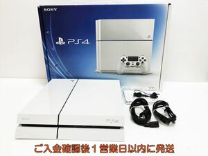 【1円】PS4 本体 500GB ホワイト SONY PlayStation4 CUH-1100A 未検品ジャンク プレステ4 G09-392yk/G4