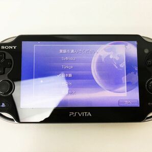 【1円】PSVITA 本体 セット ブラック PCH-1100 3G/Wi-Fi SONY Playstation Vita 動作確認済 H01-892rm/F3の画像2