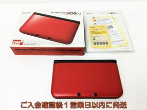 [1 иен ] Nintendo 3DSLL корпус комплект красный / черный nintendo SPR-001 рабочее состояние подтверждено H01-888rm/F3