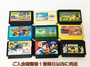 【1円】ファミコン ソフト まとめ売り セット 未検品ジャンク FC ドラゴンボール Z からくり道中 ロックマン J06-003rm/F3