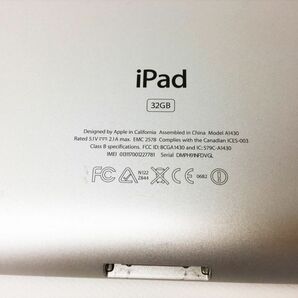 【1円】Apple iPad A1430 第3世代 32GB シルバー 未検品ジャンク アップル アイパッド H04-430rm/F3の画像5