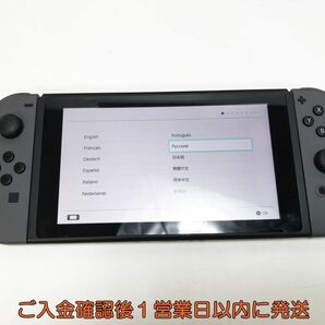 【1円】任天堂 新モデル Nintendo Switch 本体 セット グレー ニンテンドースイッチ 初期化/動作確認済 新型 L01-463yk/G4の画像3
