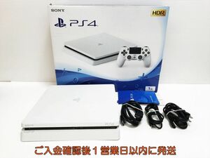 【1円】PS4 本体 セット CUH-2100B ホワイト 1TB ゲーム機本体 SONY 初期化/動作確認済 G06-011yk/G4