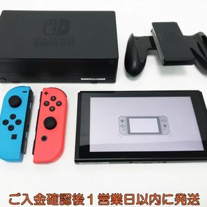 【1円】任天堂 新モデル Nintendo Switch 本体 セット ネオンブルー/ネオンレッド 初期化/動作確認済 K03-683tm/G4の画像3