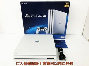 【1円】PS4Pro 本体/箱 セット 1TB ホワイト SONY PlayStation4 CUH-7200B 動作確認済 プレステ4プロ FW9.03 DC07-950jy/G4