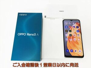 au 判定○ OPPO Reno3 A ブラック 128GB Androidスマートフォン 本体/箱 セット 動作確認済 オッポ レノ J03-150rm/F3