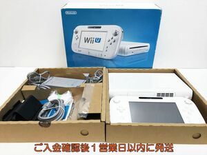 【1円】任天堂 WiiU プレミアセット 本体 セット 32GB ホワイト ニンテンドーWii U 初期化/動作確認済 K06-068yk/G4