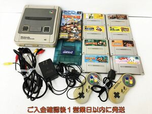 【1円】任天堂 スーパーファミコン 本体 周辺機器 ソフト まとめ売り セット 未検品ジャンク マリオ ドンキーコング等 DC10-366jy/G4