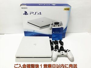 【1円】PS4 本体 セット 500GB ホワイト SONY PlayStation4 CUH-2100A 初期化/動作確認済 プレステ4 G07-501os/G4