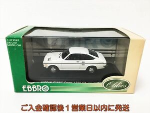 【1円】EBBRO 1/43スケール モデルカー エブロ 日産 サニークーベ 0GX one of 3000pcs ミニカー 未検品ジャンク H03-1038rm/F3