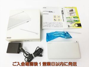 【1円】ニンテンドーDSLite 本体 セット ホワイト 任天堂 USG-001 動作確認済 画面ヤケあり H03-1025rm/F3