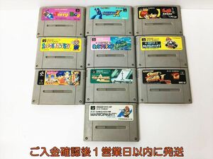 【1円】スーパーファミコン ロックマン らんま1/2 ゴエモン ジェリーボーイ ソフト まとめ売り セット 未検品ジャンク H03-1031rm/F3