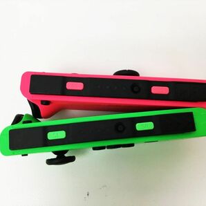 【1円】任天堂 純正 Nintendo Switch Joy-Con 左右 L R ネオングリーン/ネオンピンク 箱/ストラップ付き 動作確認済 H01-919rm/F3の画像4