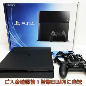 【1円】PS4 本体 500GB ブラック SONY PlayStation4 CUH-1100A 初期化/動作確認済 プレステ4 L06-005yk/G4の画像1