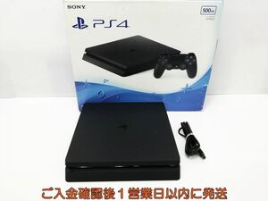 【1円】PS4 本体/箱 セット 500GB ブラック SONY PlayStation4 CUH-2000A 初期化/動作確認済 FW9.50 内箱なし L05-525tm/G4