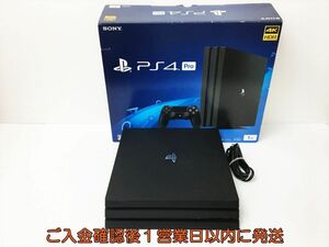 【1円】PS4Pro 本体/箱 セット 1TB ブラック SONY Playstation4 CUH-7100B 動作確認済 プレステプロ4 箱軽い傷み J06-032rm/G4