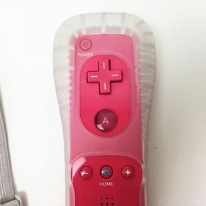 【1円】任天堂 Wiiリモコンプラス ピンク ジャケット/ストラップ付き 動作確認済 Wii U J06-052rm/F3の画像2