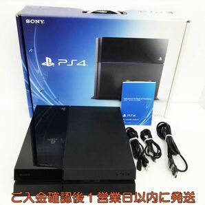 【1円】PS4 本体/箱 セット 500GB ブラック SONY Playstation4 CUH-1000A 初期化/動作確認済 FW8.03 L01-505yy/G4の画像1