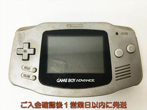 【1円】任天堂 ゲームボーイアドバンス 本体 シルバー AGB-001 未検品ジャンク GBA 裏蓋なし H02-765rm/F3