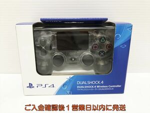 【1円】PS4 純正 ワイヤレスコントローラー DUALSHOCK4 クリスタル 未検品ジャンク 透明 プレステ4 L07-370yk/F3