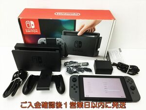 【1円】任天堂 Nintendo Switch 本体 セット グレー ニンテンドースイッチ 動作確認済 箱傷み 内箱なし J04-719rm/G4