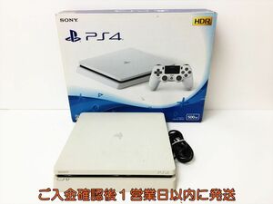 【1円】PS4 本体/箱 セット 500G ホワイト SONY Playstation4 CUH-2200A 動作確認済 プレステ4 J05-1022rm/G4