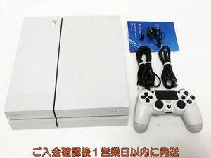 【1円】PS4 本体 セット 500GB ホワイト SONY PlayStation4 CUH-1100A 初期化/動作確認済 プレステ4 K08-180tm/G4
