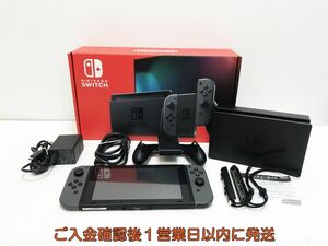 [1 jpy ] nintendo new model Nintendo Switch body set gray Nintendo switch the first period ./ operation verification settled new model J07-374yk/G4