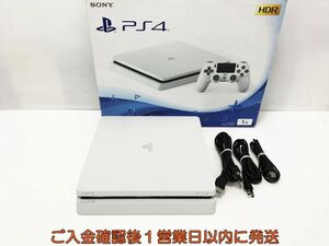 【1円】PS4 本体 /箱 セット 1TB ホワイト SONY PlayStation4 CUH-2100B 初期化/動作確認済 プレステ4 K07-587tm/G4