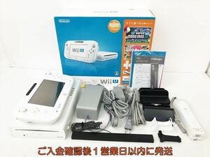 【1円】任天堂 WiiU 本体 ファミリープレミアムセット 32GB ホワイト ニンテンドーWii U 動作確認済 DC09-941jy/G4