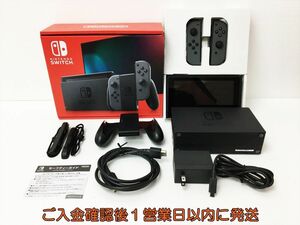 [1 jpy ] nintendo new model Nintend Switch body set gray Nintendo switch operation verification settled new model J03-158rm/G4